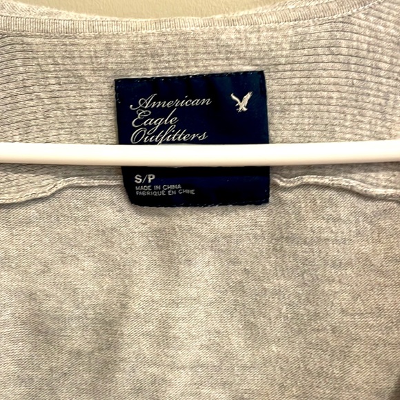 American Eagle small 3/4 sleeve hooded cardigan - Picture 4 of 5